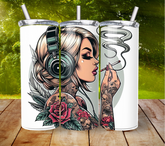 ,,Musik an, Kopf aus2" Tumbler